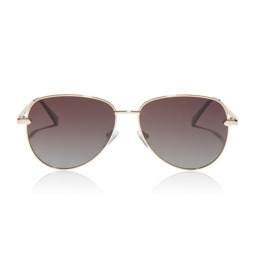 After Party Gold Brown Gradient Sunglasses