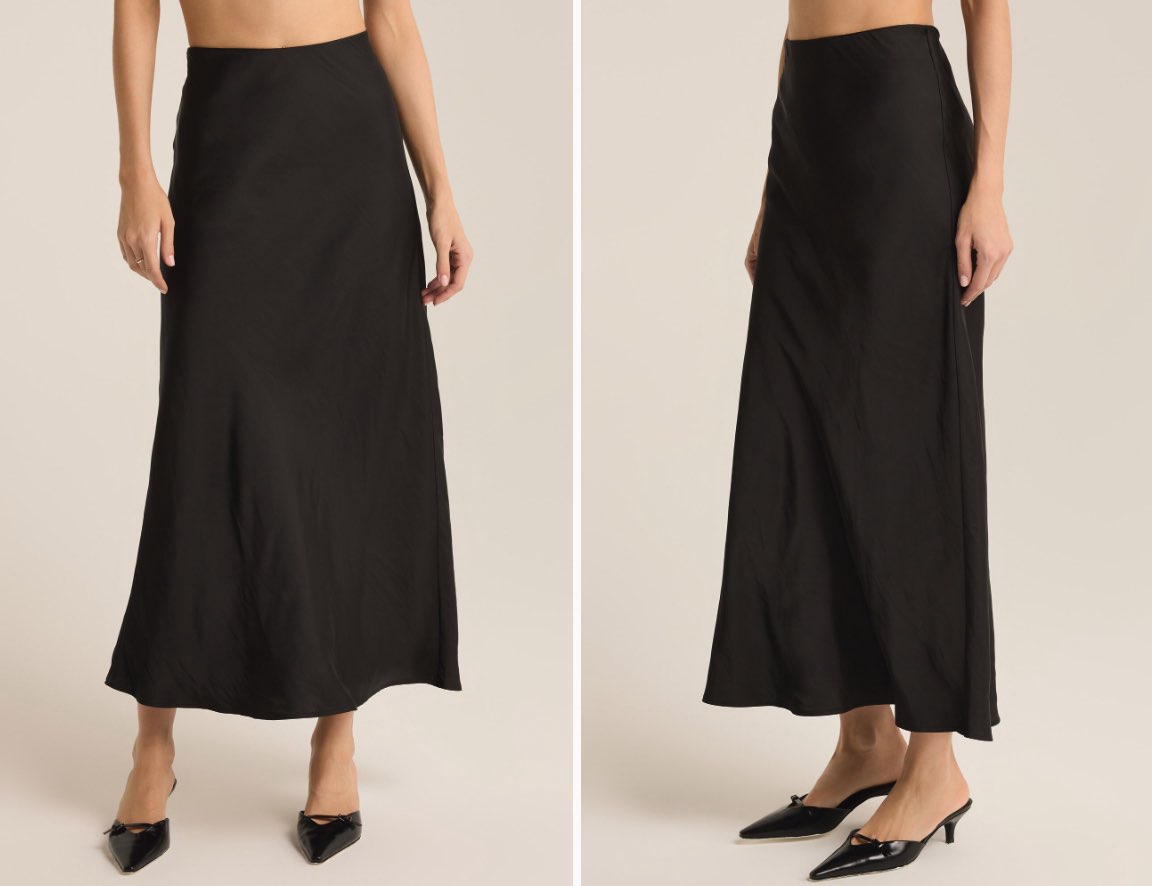 Z SUPPLY Poly Sheen Skirt