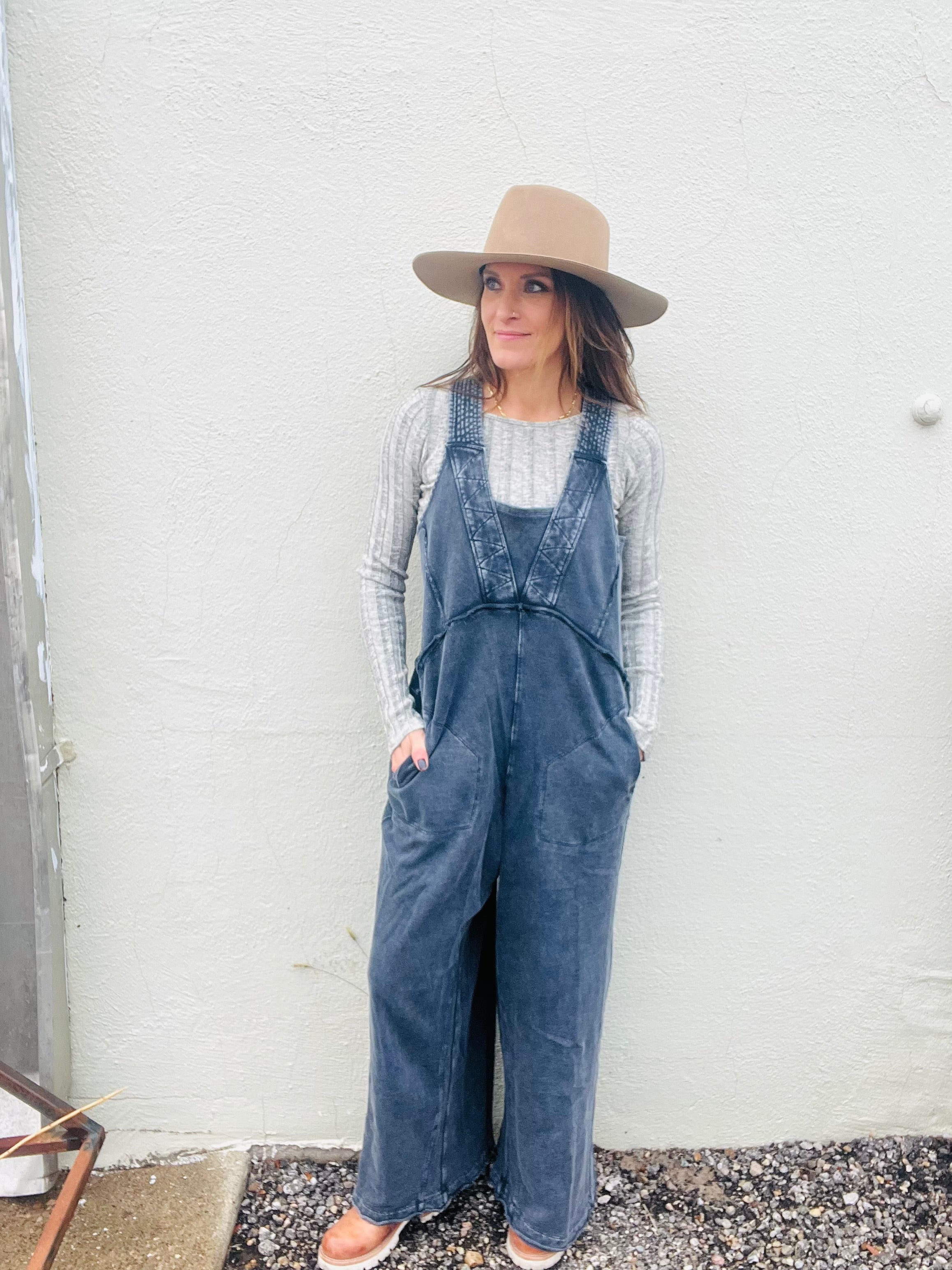 Mineral Washed Jumpsuit