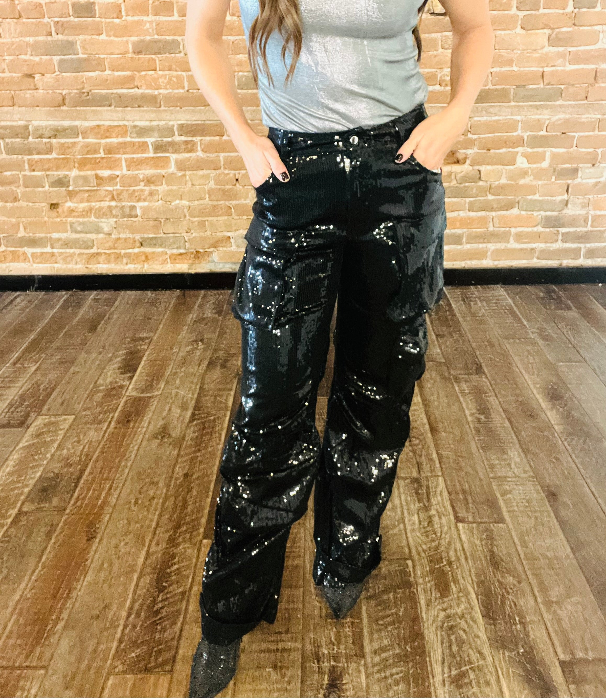 STEVE MADDEN Duo Sequin Pant