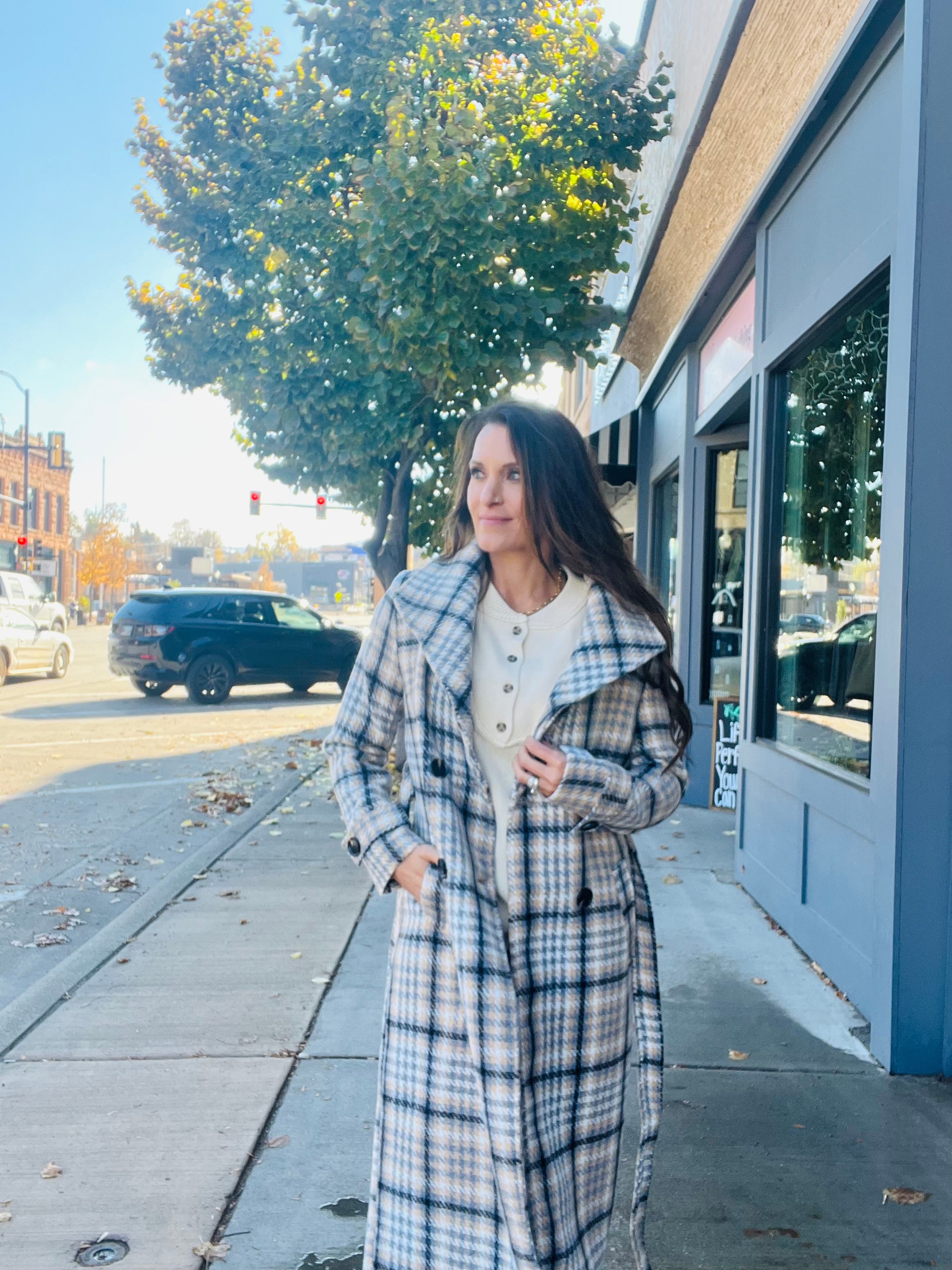 Double Button Trench Coat