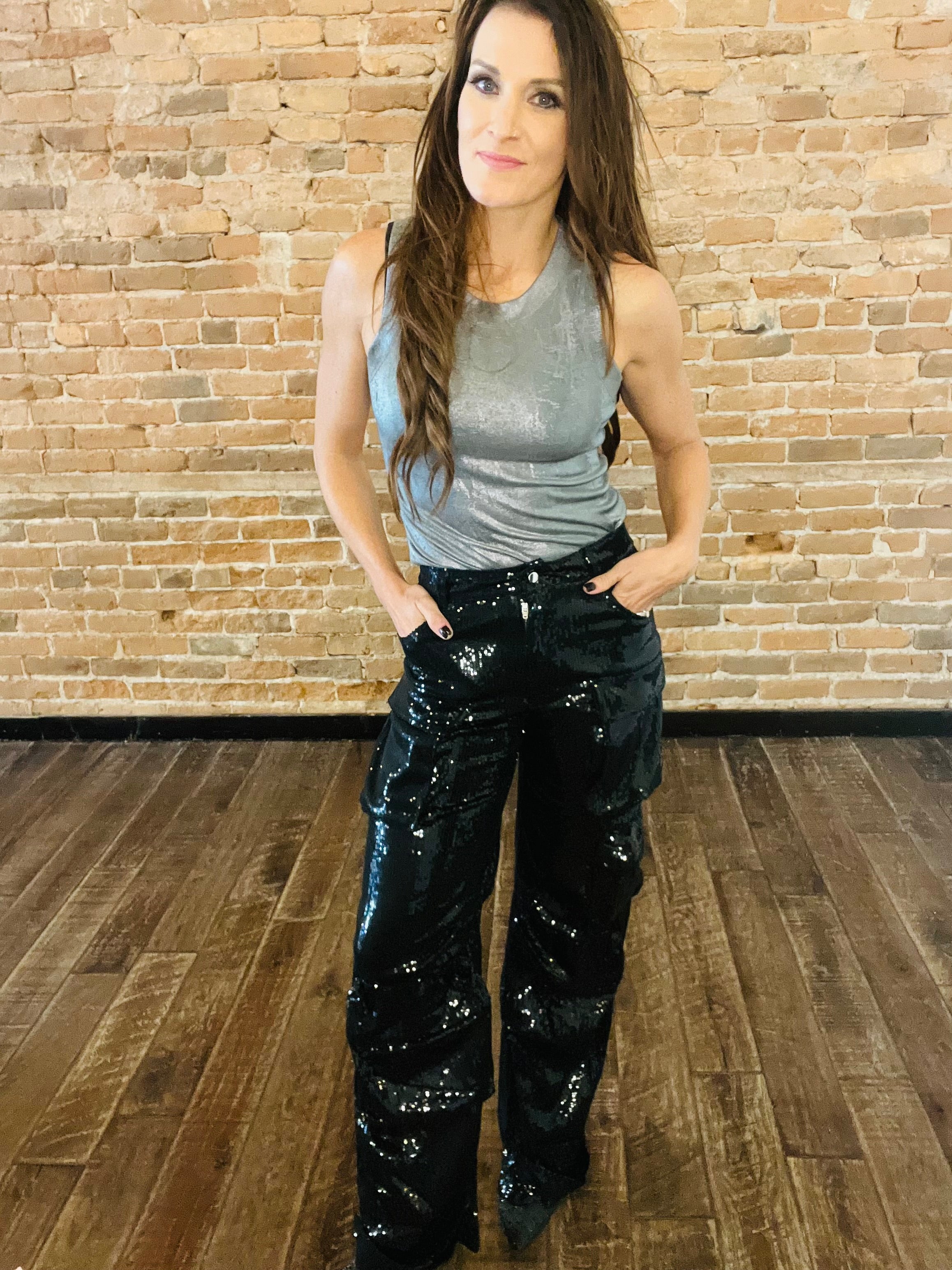 STEVE MADDEN Duo Sequin Pant