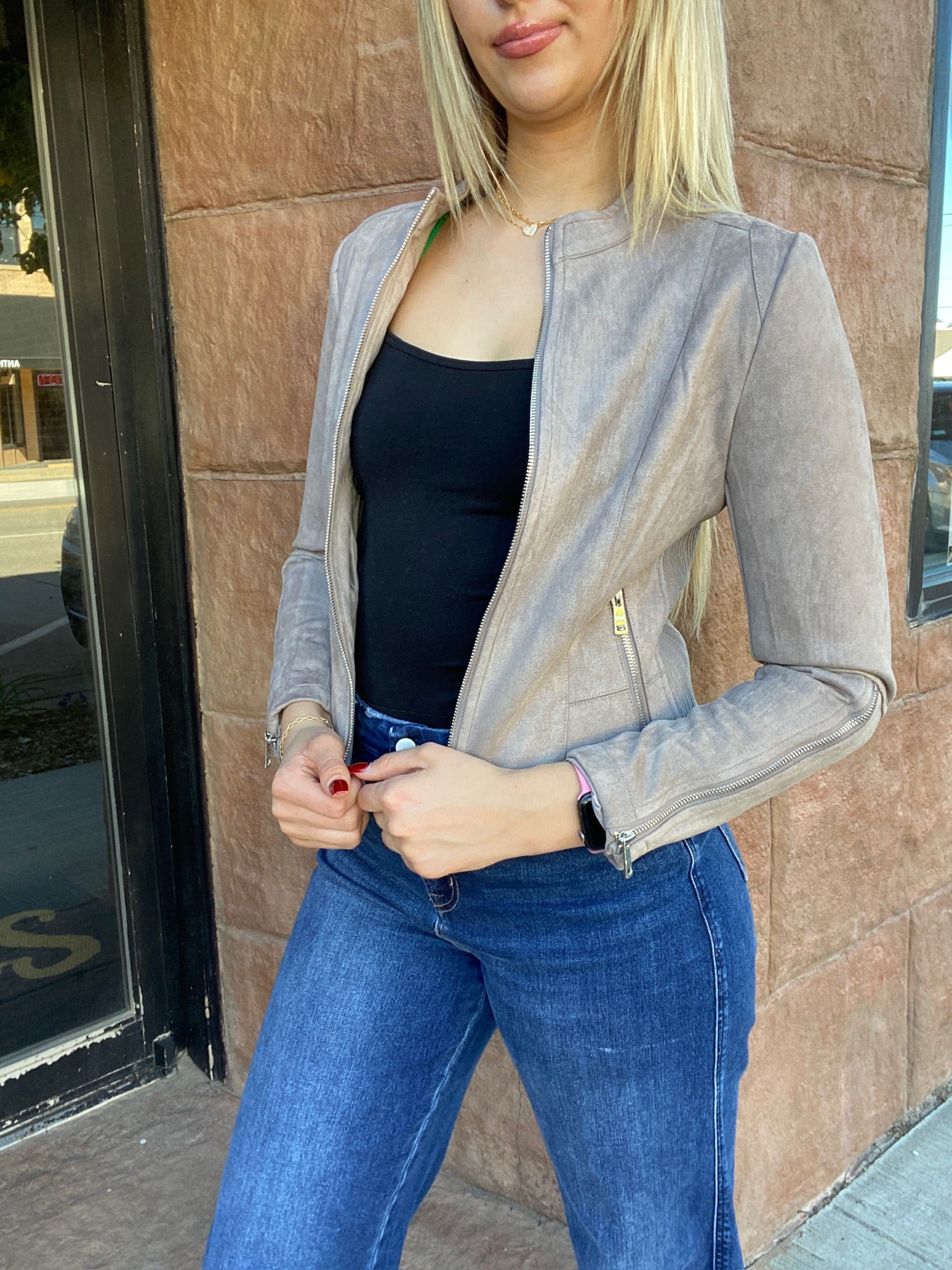 Ryanne Microsuede Jacket